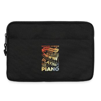 Dire de piano motivant - Sacoche pour ordinateur portable 13 pouces - noir - Devant