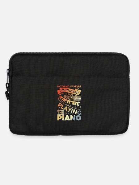 Motivierender Piano Spruch - Laptoptasche 13" - Schwarz