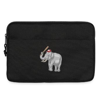 Elephant Baseball Baseball Bat - Laptop bag 13" - black - Front
