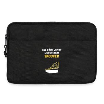 Ich wäre jetzt lieber beim Snooker - Laptoptasche 13" - Schwarz - Vorne