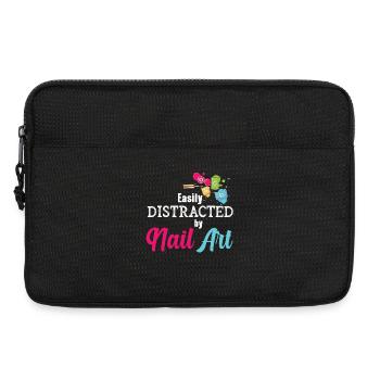 Leicht Ablenkbar Durch Nail Art Nail Tech - Laptoptasche 13" - Schwarz - Vorne