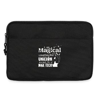 Je suis un peu une technicienne ongulaire magique - Sacoche pour ordinateur portable 13 pouces - noir - Devant