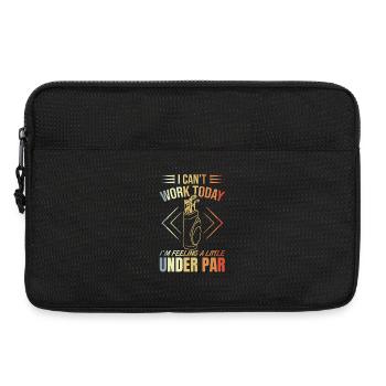 Golferspruch - Laptoptasche 13" - Schwarz - Vorne
