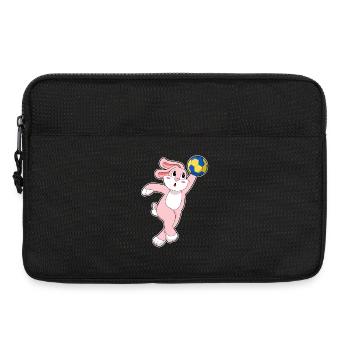 Lapin Handballeur Handball - Sacoche pour ordinateur portable 13 pouces - noir - Devant