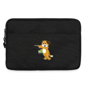 Dog Teacher Pointer Stick School - Laptop bag 13" - black - Front