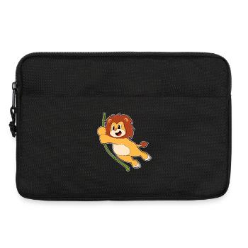 Löwe Liane Dschungel - Laptoptasche 13" - Schwarz - Vorne