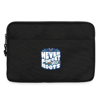 N’oubliez jamais vos racines – Faute de frappe colorée - Sacoche pour ordinateur portable 13 pouces - noir - Devant