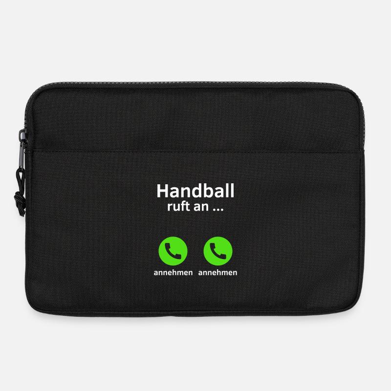 Handball ruft an - annehmen oder annehmen? - Laptoptasche 13" - Schwarz