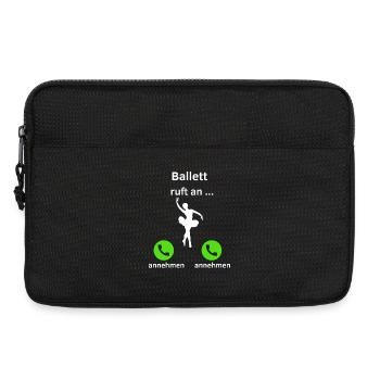 Ballett ruft an - annehmen oder annehmen? - Laptoptasche 13" - Schwarz - Vorne