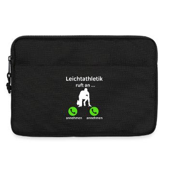 Leichtathletik ruft an - annehmen oder annehmen? - Laptoptasche 13" - Schwarz - Vorne