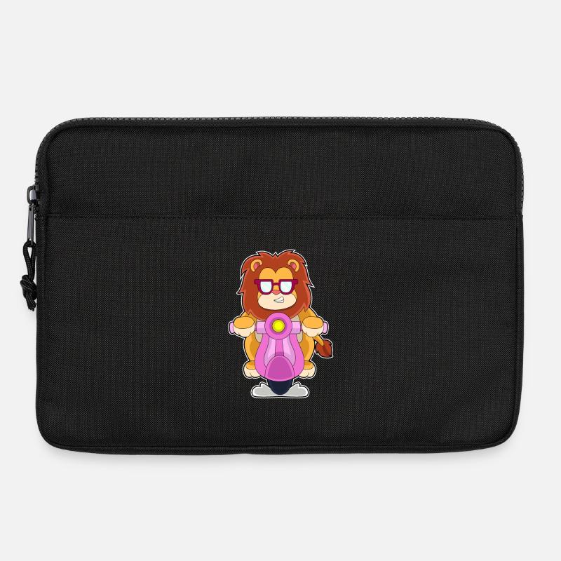 Löwe Motorroller - Laptoptasche 13" - Schwarz
