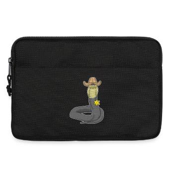 Chapeau de shérif serpent - Sacoche pour ordinateur portable 13 pouces - noir - Devant