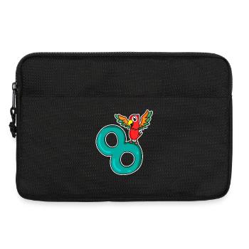 8 Jahre alt - 8. Geburtstag mit Tier Motiv - Laptoptasche 13" - Schwarz - Vorne