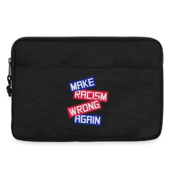 make racism wrong again - Laptop bag 13" - black - Front
