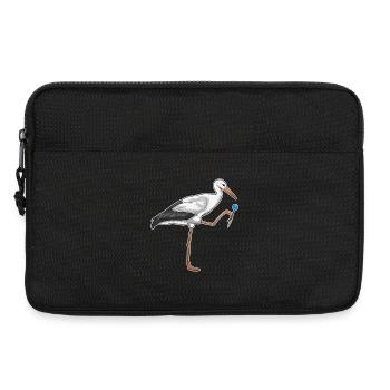 Fléchette de cigogne - Sacoche pour ordinateur portable 13 pouces - noir - Devant