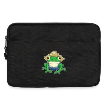 Ferme des Éleveurs de Grenouilles - Sacoche pour ordinateur portable 13 pouces - noir - Devant