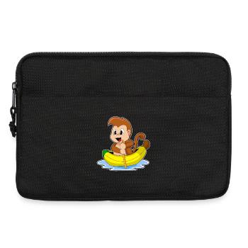 Petit bateau Singe - Sacoche pour ordinateur portable 13 pouces - noir - Devant