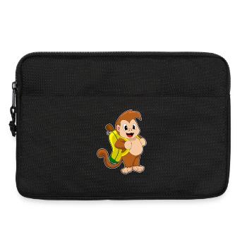 Singe Banane - Sacoche pour ordinateur portable 13 pouces - noir - Devant