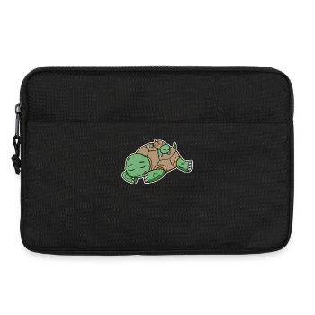 Famille - Tortue avec bébé tortue - Sacoche pour ordinateur portable 13 pouces - noir - Devant