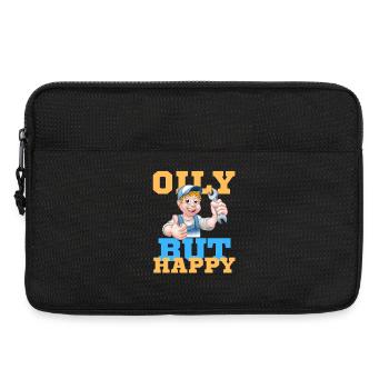 Oily but Happy Mechanic - Laptoptasche 13" - Schwarz - Vorne