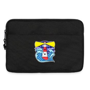Leuchtturm Küste See Meer - Laptoptasche 13" - Schwarz - Vorne