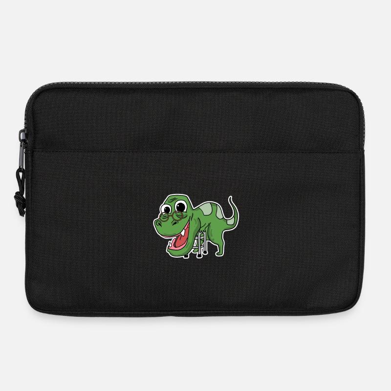 Oma Dinosaurier - Laptoptasche 13" - Schwarz