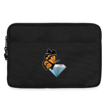 Butterfly Diamond - Laptop bag 13" - black - Front