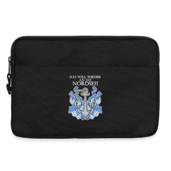 Anker Nordsee Plattdeutsch Spruch Moin - Laptoptasche 13" - Schwarz - Vorne