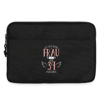 34.Geburtstag Frau Mutter Freundin 34 Jahre - Laptoptasche 13" - Schwarz - Vorne