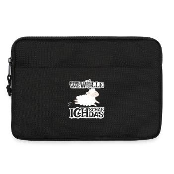 Komme was Wolle ich Schaf das - Laptoptasche 13" - Schwarz - Vorne