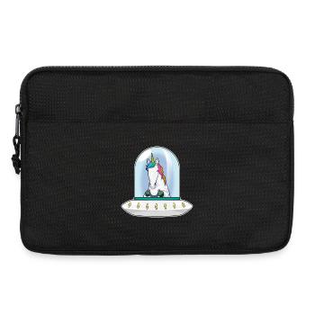 Unicorn Spaceship Space - Laptop bag 13" - black - Front