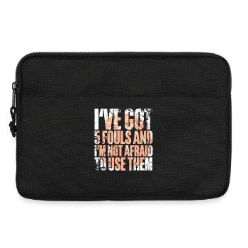 Basketball basketball players - Laptop bag 13" - black - Front