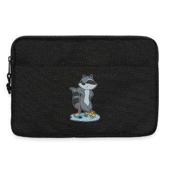 Raccoon Hockey sur glace Bâtons de hockey sur glace - Sacoche pour ordinateur portable 13 pouces - noir - Devant