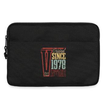 1978 Geburtstag Geburtsjahr Baujahr Vintage Retro - Laptoptasche 13" - Schwarz - Vorne