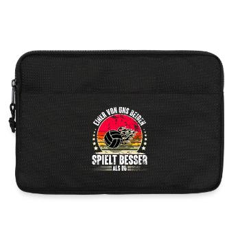 Volleyball - Laptoptasche 13" - Schwarz - Vorne