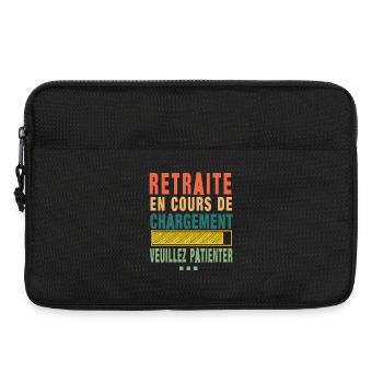 Retraite En Cours De Chargement Cadeau Retraite - Sacoche pour ordinateur portable 13 pouces - noir - Devant