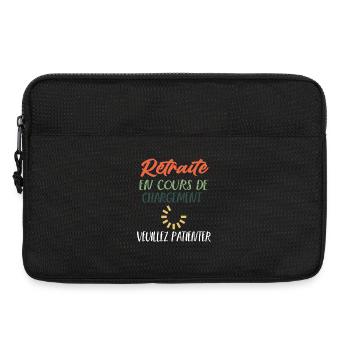 Retraite En Cours De Chargement Cadeau Retraite - Sacoche pour ordinateur portable 13 pouces - noir - Devant