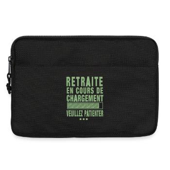 Retraite En Cours De Chargement Cadeau Retraite - Sacoche pour ordinateur portable 13 pouces - noir - Devant