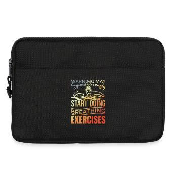 Blague du nageur - Sacoche pour ordinateur portable 13 pouces - noir - Devant