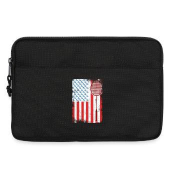 4. Juli Badminton - Laptoptasche 13" - Schwarz - Vorne