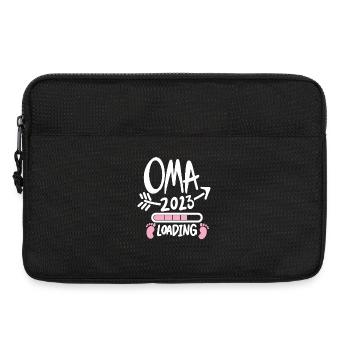 Oma 2023 - Werdende Oma 2023 - Oma Loading - Laptoptasche 13" - Schwarz - Vorne