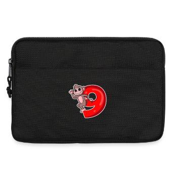8 years old - 8th birthday with animal motif - Laptop bag 13" - black - Front