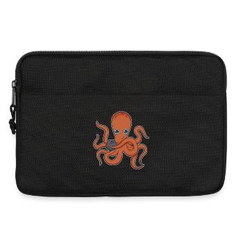 Krake Bowling Bowlingkugel - Laptoptasche 13" - Schwarz - Vorne