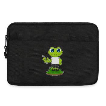 Ciseaux de coiffeur grenouille - Sacoche pour ordinateur portable 13 pouces - noir - Devant