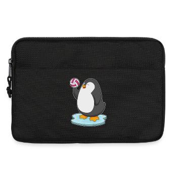 Pingouin Volleyball Joueur Volleyball - Sacoche pour ordinateur portable 13 pouces - noir - Devant