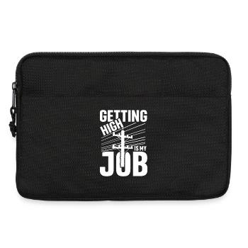 Getting high is my job - Laptoptasche 13" - Schwarz - Vorne