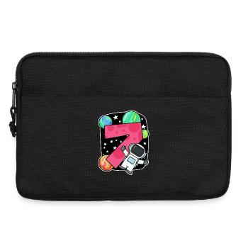 7 ans Cadeau d’anniversaire de garçon - Sacoche pour ordinateur portable 13 pouces - noir - Devant