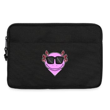 Axolotl avec lunettes de soleil - Sacoche pour ordinateur portable 13 pouces - noir - Devant