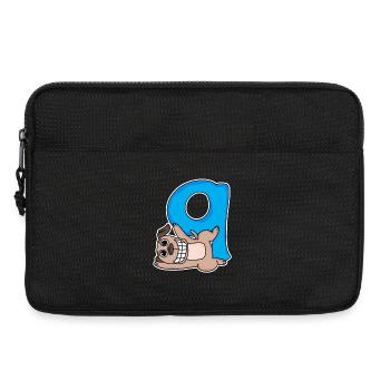 8 years old - 8th birthday with animal motif - dog - Laptop bag 13" - black - Front
