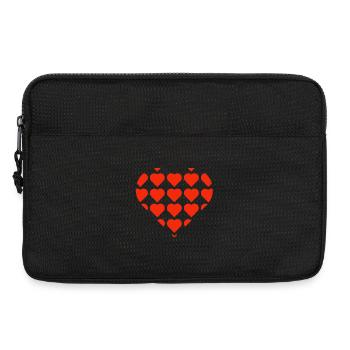 Saint-Valentin, Saint-Valentin, Saint-Valentin - Sacoche pour ordinateur portable 13 pouces - noir - Devant
